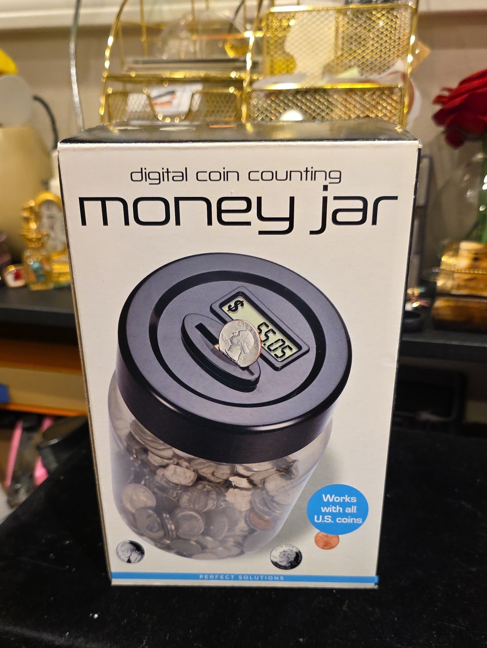 Digital Coin Counting Money Jar - Black (Unbranded)
